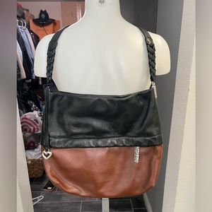 Brighton Brown & Black Bucket Bag